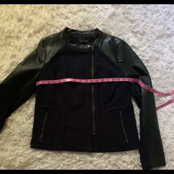 NWOT Blue Moto Jacket Large - Picture 10 of 12